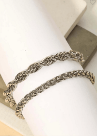 Get trendy with Rope Bracelet [set of 2] - Accessories available at ELLE TENAJ. Grab yours for $10 today!