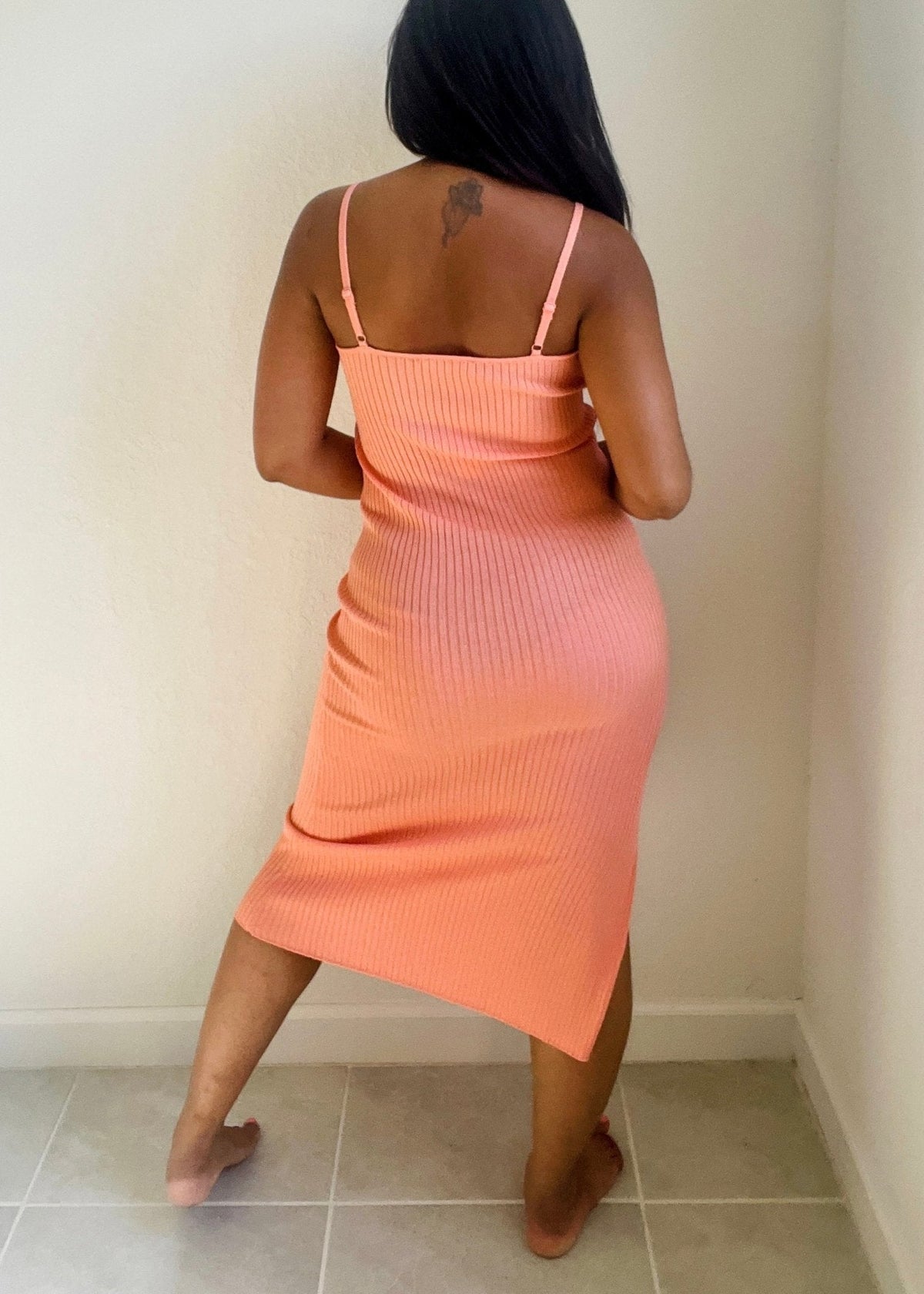 Get trendy with Basic Ribbed Dress - Dresses available at ELLE TENAJ. Grab yours for $15 today!