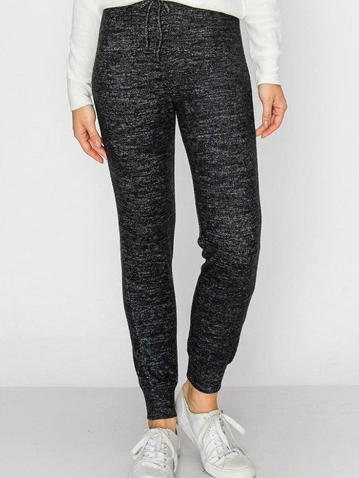 Get trendy with Fuzzy Feel Good Sweatpants (Charcoal) - Bottoms available at ELLE TENAJ. Grab yours for $5.00 today!