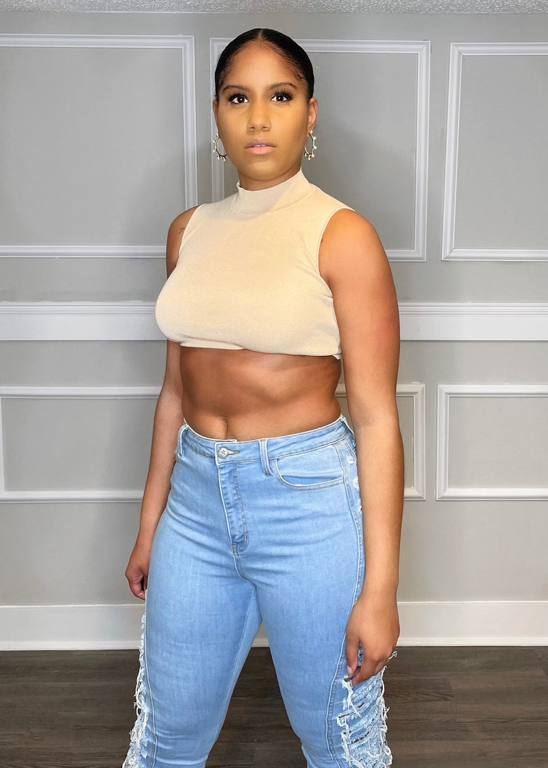 Get trendy with Sunny Side Pale Yellow Detailed Crop Top - Tops available at ELLE TENAJ. Grab yours for $20.00 today!