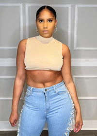 Get trendy with Sunny Side Pale Yellow Detailed Crop Top - Tops available at ELLE TENAJ. Grab yours for $20.00 today!