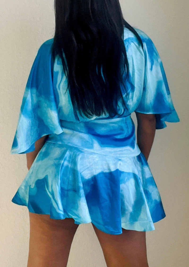 Get trendy with Turquoise Ocean Printed Romper - Jumpsuits & Rompers available at ELLE TENAJ. Grab yours for $59 today!