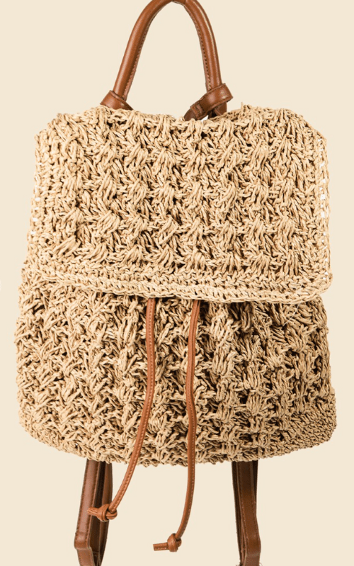 Get trendy with Woven Beige Backpack - Accessories available at ELLE TENAJ. Grab yours for $29.0 today!